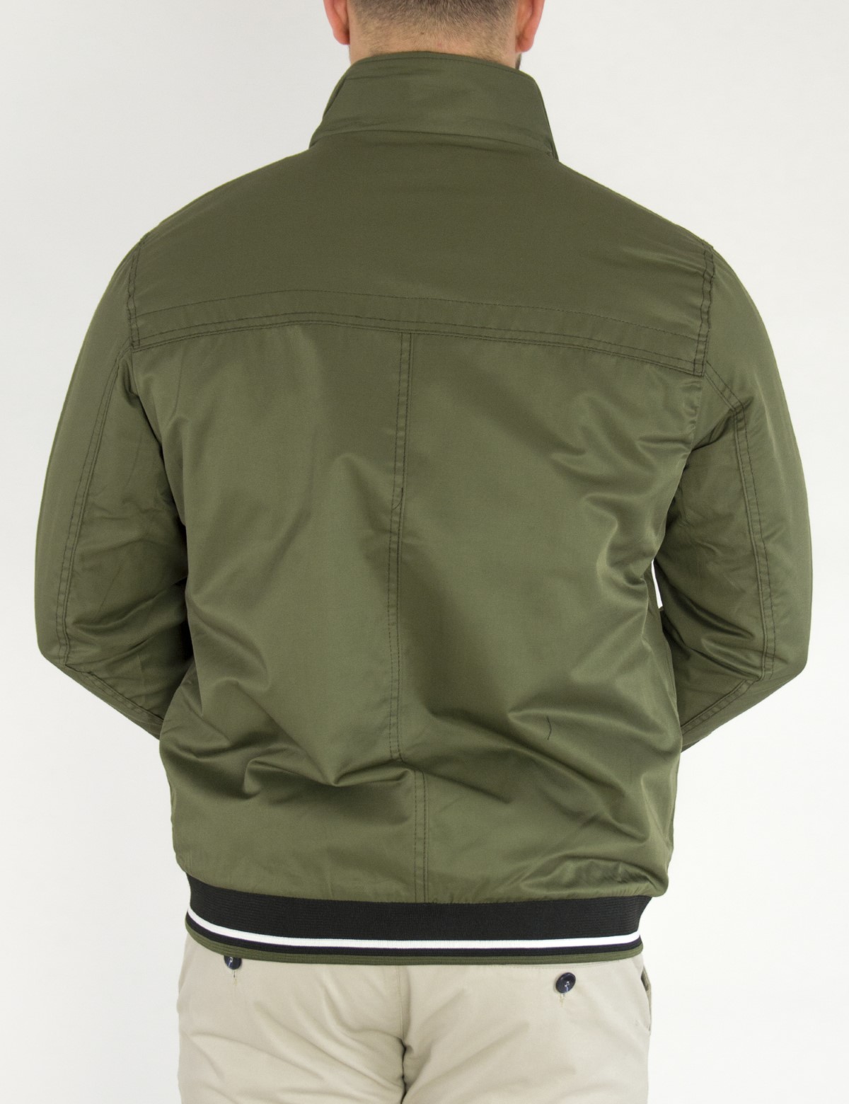 Ανδρικό χακί Jacket με γιακά WS10160S φωτογραφία